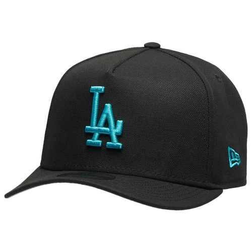  - New Era Dodgers 9FIFTY A-Frame Curve 50th Cap - Black/Teal