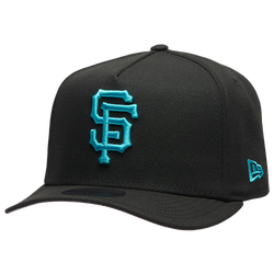 Men's - New Era Giants 9FIFTY A-Frame Curve 50th Cap - Black/Teal