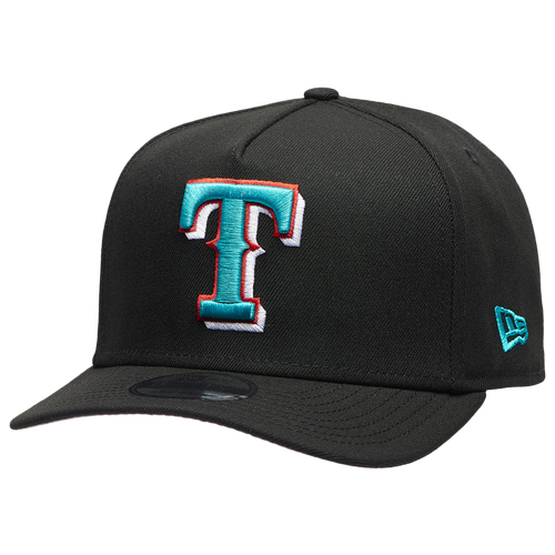 MENS - New Era Rangers 9FIFTY A-Frame Curve 23 World Series Cap - Black/Teal