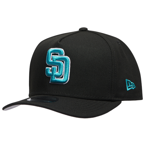  - New Era Padres 9FIFTY A-Frame Curve 40th Cap - Black/Teal