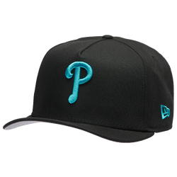 Men's - New Era Phillies 9FIFTY A-Frame Curve 80 World Series - Black/Teal