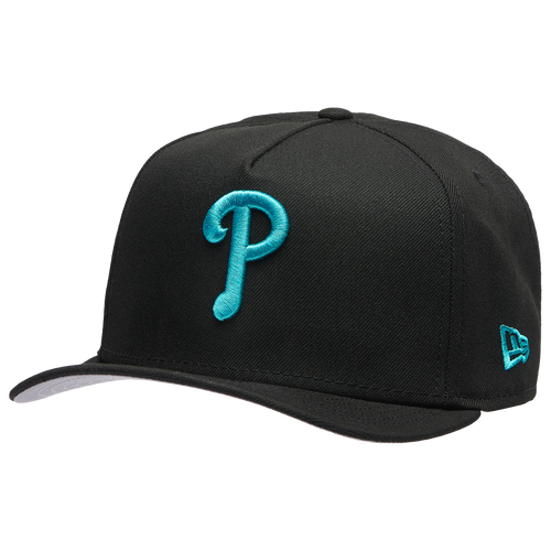 MENS - New Era Phillies 9FIFTY A-Frame Curve 80 World Series - Black/Teal