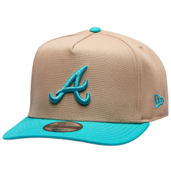 Men's - New Era Braves 9FIFTY A-Frame Curve 150th Cap - Camel/Teal