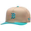 New Era Tigers 9FIFTY A-Frame Curve Cap - New Era Camel/Teal