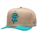 New Era Giants 9FIFTY A-Frame Curve 25th Cap - New Era Camel/Teal