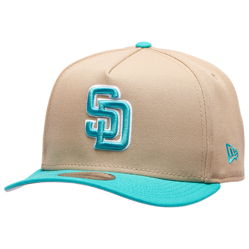  - New Era Padres 9FIFTY A-Frame Curve 50th Cap - Camel/Teal