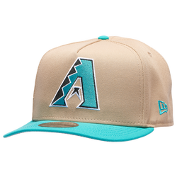 Men's - New Era Diamondbacks 9FIFTY AF Curve World Series Cap - Camel/Teal