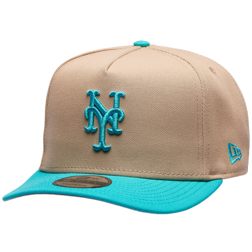  - New Era Mets 9FIFTY A-Frame Curve 40th Cap - Camel/Teal