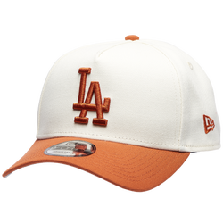 Adult - New Era Dodgers 940 A Frame Cap - White/Orange