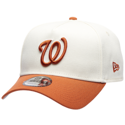 Adult - New Era Nationals 940 A Frame Cap - Orange/White