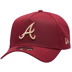 Adult - New Era Braves 940 A Frame Cap - Red