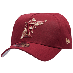 Adult - New Era Marlins 940 A Frame Cap - Red