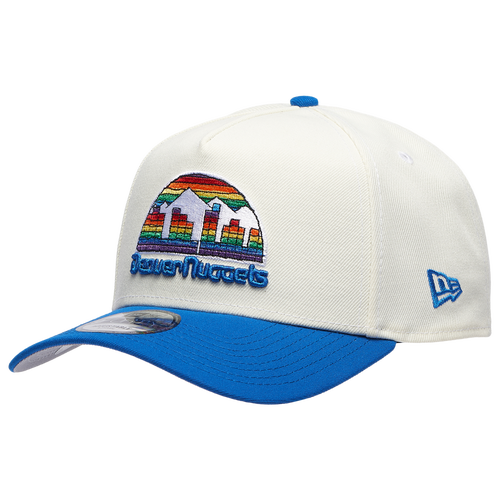 New Era Womens Denver Nuggets Nuggets 940 A Frame HWC Cap - Adult - Blue / Chrome