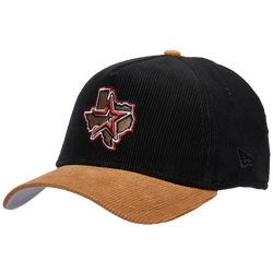 Adult - New Era Astros 940AF Cord Cap - Black/Tan