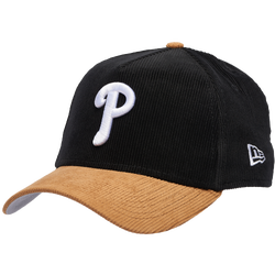 Adult - New Era Phillies 940AF Cord Cap - Black/Tan