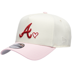 Adult - New Era Braves 940AF Heart Cap - White/Pink