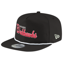 Adult - New Era Blackhawks Golfer Script Cap  - Red/Black