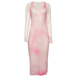 Women's - Cozi Long Sleeve Layered Mesh Midi Dress - 