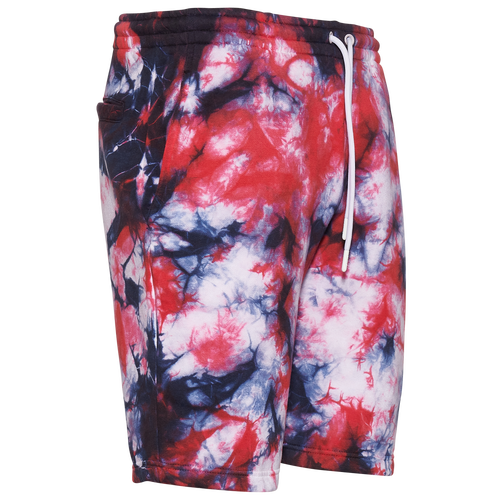 

CSG Mens CSG Tie Dye Fleece Shorts - Mens White/Navy Size S