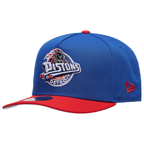 MENS - New Era Pistons 9FIFTY A Frame Curve 04 Finals - Blue/Red Grey