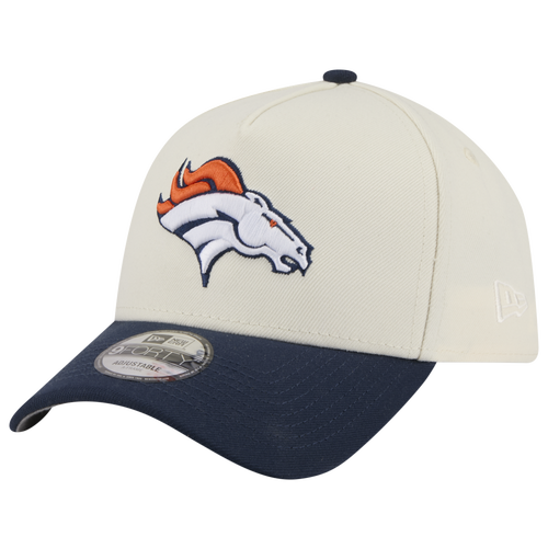 New Era Womens Denver Broncos NFL 9FORTY A-Frame Cap - Adult - Chrome / Navy