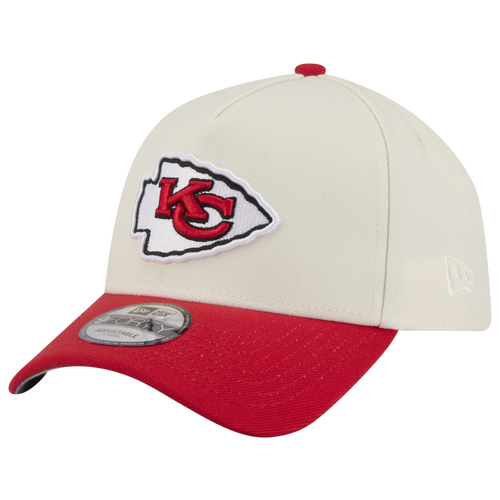 New Era Womens Kansas City Chiefs NFL 9FORTY A-Frame Cap - Adult - Chrome / Red