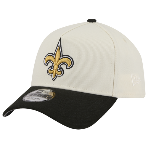 New Era Womens New Orleans Saints NFL 9FORTY A-Frame Cap - Adult - Chrome / Black