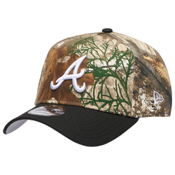 Adult - New Era Braves 940 A-Frame RealTree Cap - Camo/Black