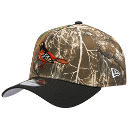 Adult - New Era Orioles 940 A-Frame RealTree Cap - Camo/Black
