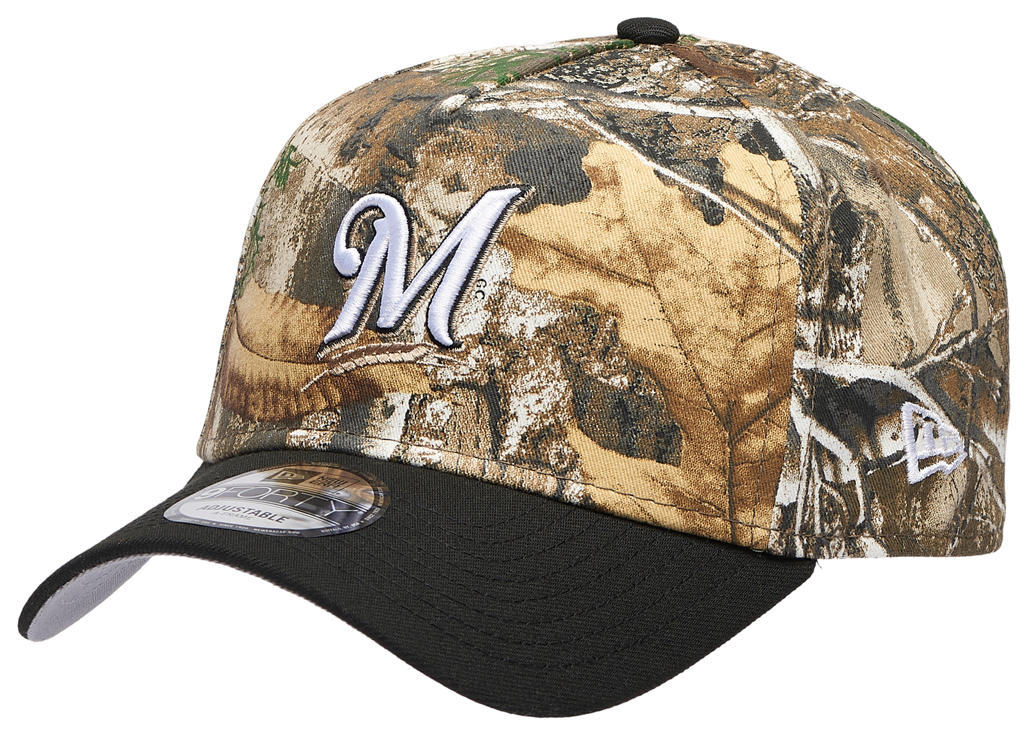 New Era Brewers 940 A-Frame RealTree Cap - Adult