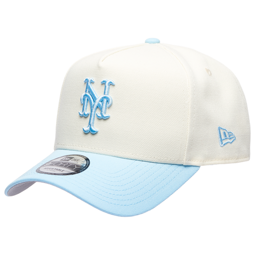 New Era Womens New York Mets 9FORTY A-Frame Custom Cap - Adult - Chrome / Blue
