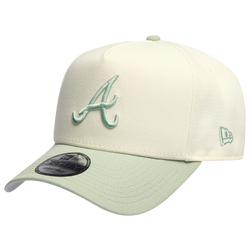 Adult - New Era Braves 940 A-Frame Cap - Chrome/Green