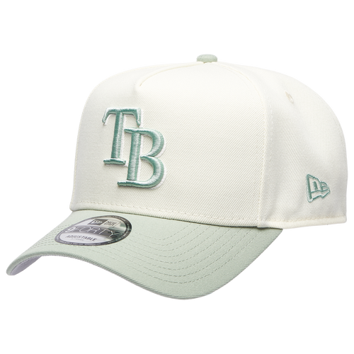 New Era Womens Tampa Bay Rays 9FORTY A-Frame Custom Cap - Adult - Chrome / Green