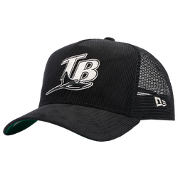 Adult - New Era Rays 940 A-Frame Cord Trucker Cap - Black