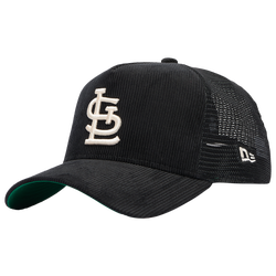 Adult - New Era Cardinals 940 A-Frame Cord Trucker Cap - Black
