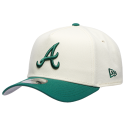 Adult - New Era Braves 940 A-Frame Cap - Chrome/Green