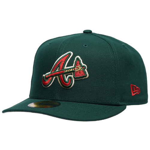 MENS - New Era Braves 5950PC 30th Anniversary Cap - Dark Green/Multi