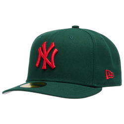 Men's - New Era Yankees 5950PC 50th Anniversary Cap - Dark Green/Multi