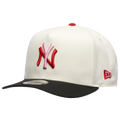 New Era 9FIFTY A-Frame MLB Curve Cap -  Beige/Multi
