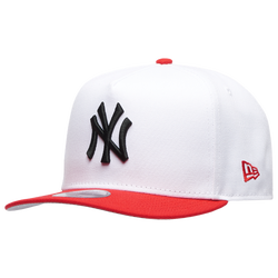 Men's - New Era 9FIFTY A-Frame MLB Curve Cap - White/Red