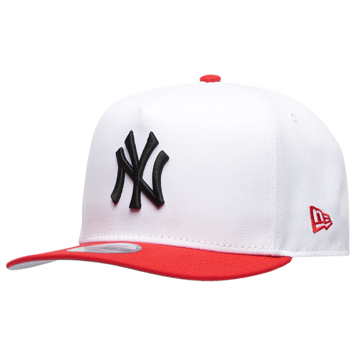 MENS - New Era 9FIFTY A-Frame MLB Curve Cap - White/Red