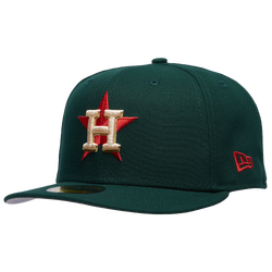 Men's - New Era Astros 5950PC 45th Anniversary Cap - Dark Green/Multi