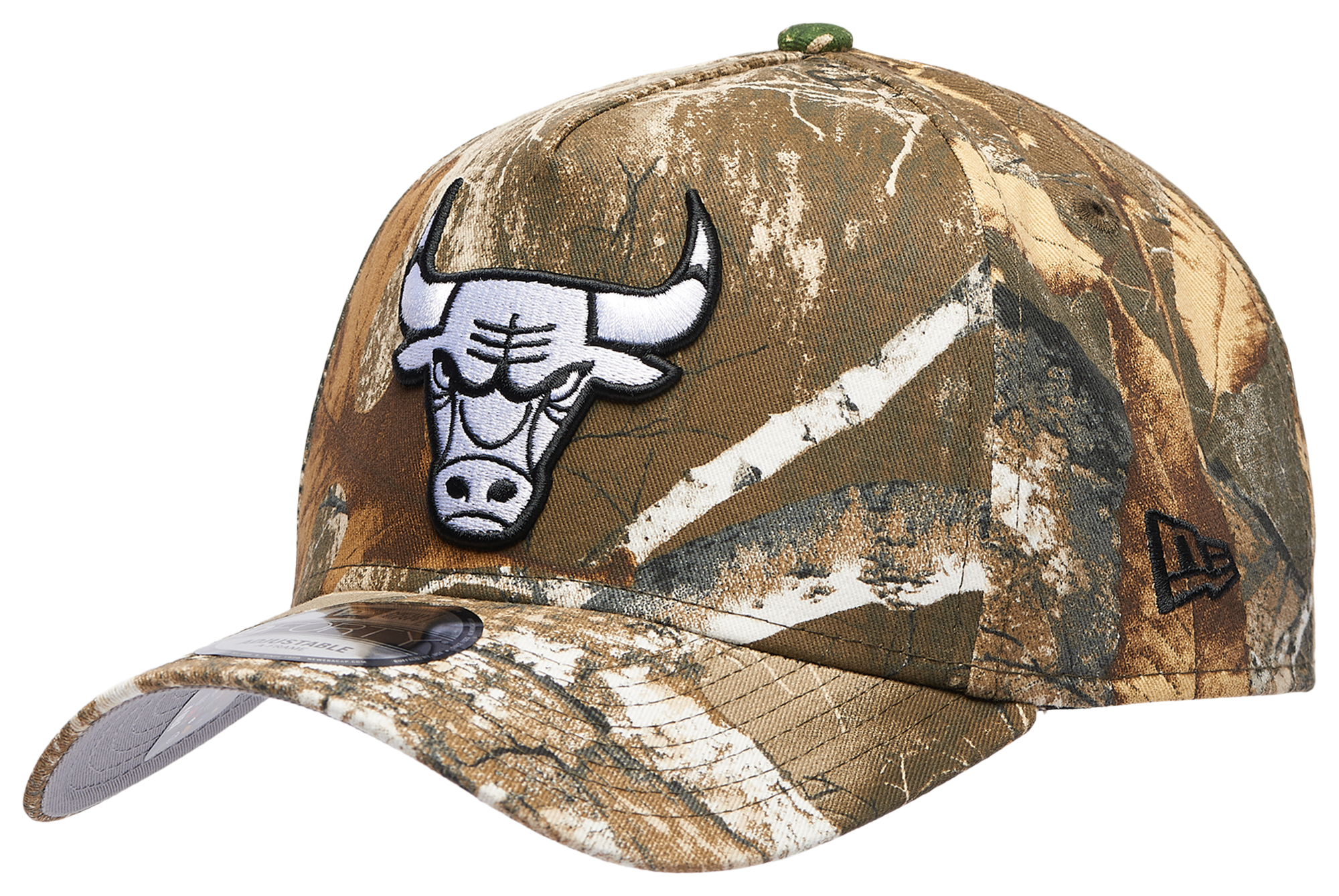 New Era Bulls 9FORTY A-Frame Realtree Cap - Adult
