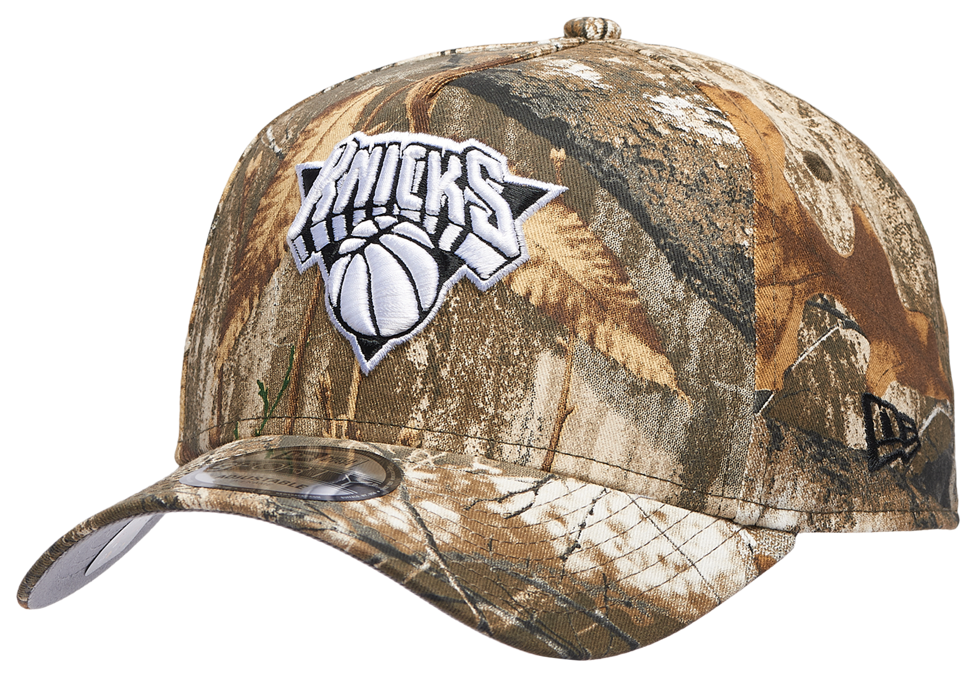 New Era Knicks 9FORTY A-Frame Realtree Cap - Adult