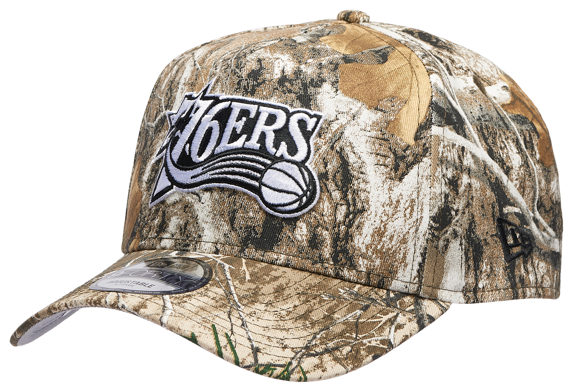New Era 76ers 9FORTY A-Frame Realtree Cap - Adult