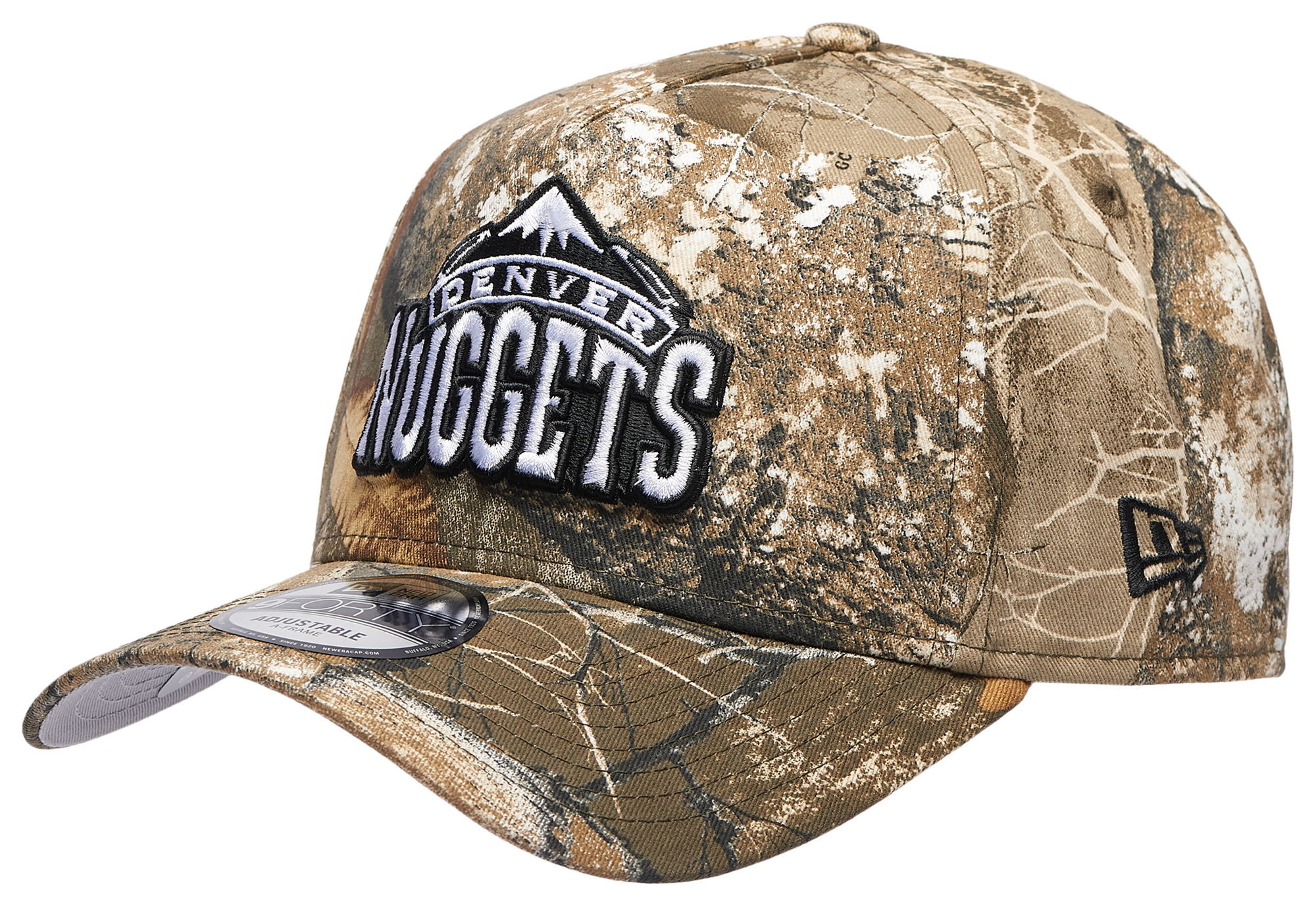 New Era Nuggets 9FORTY A-Frame Realtree Cap - Adult
