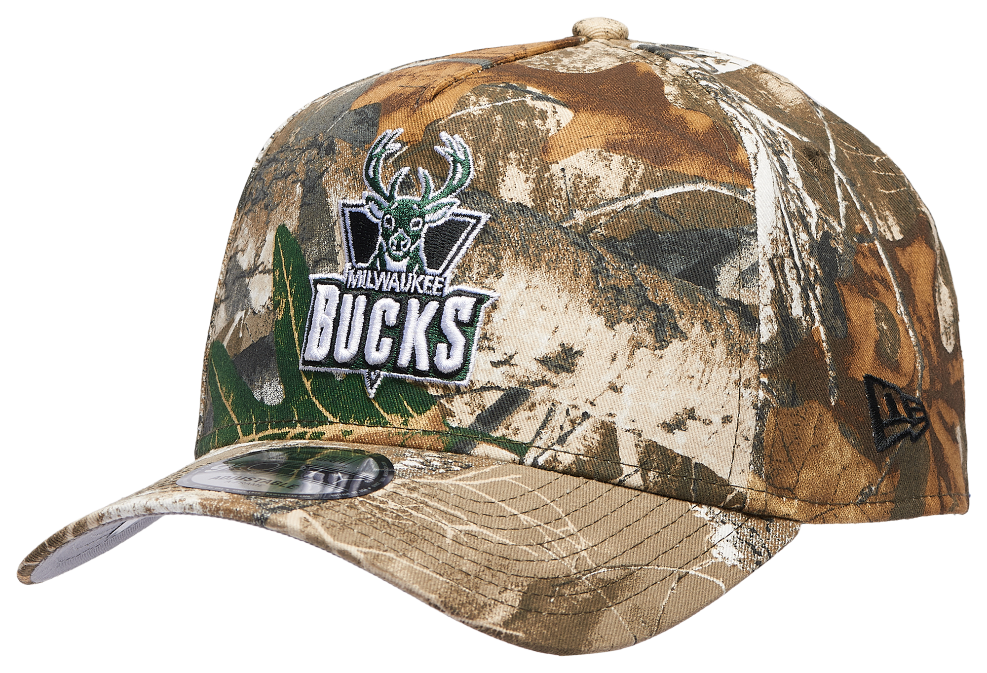 New Era Bucks 9FORTY A-Frame Realtree Cap - Adult