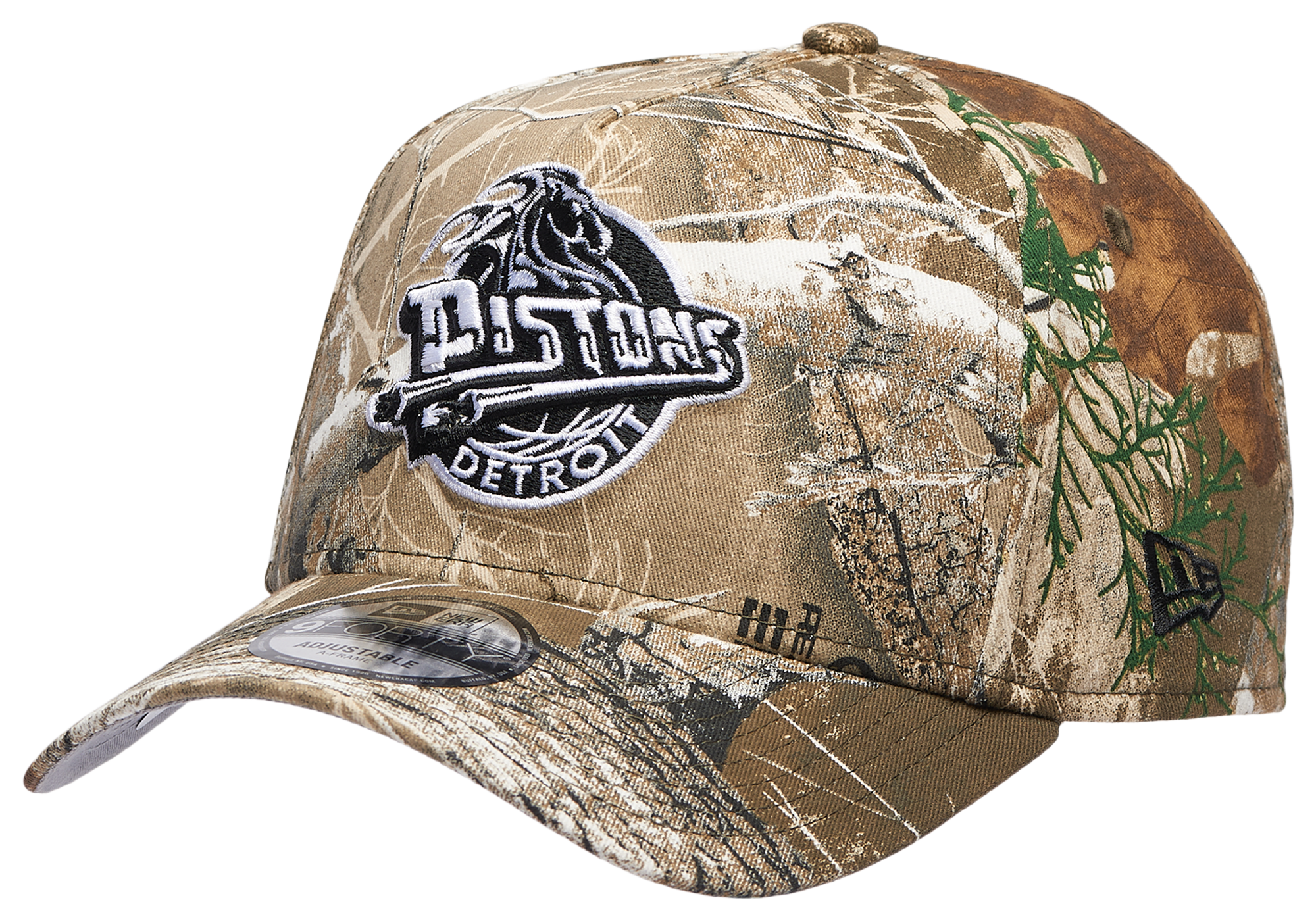 New Era Pistons 9FORTY A-Frame Realtree Cap - Adult