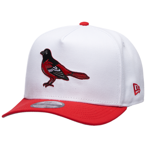 MENS - New Era 9FIFTY A-Frame MLB Curve Cap - White/Red