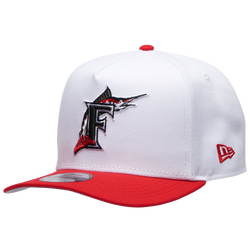 Men's - New Era 9FIFTY A-Frame MLB Curve Cap - White/Red